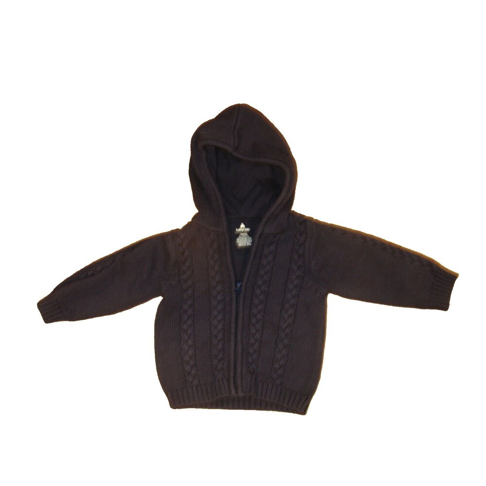 Baby Gap Dark Blue Hooded Cardigan Zipper Size 6-12 Months